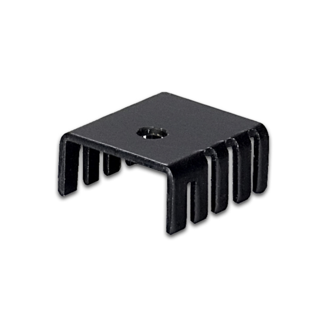 SS112 0.75" x 0.8" x1.3" Aluminum Black Heat Sink